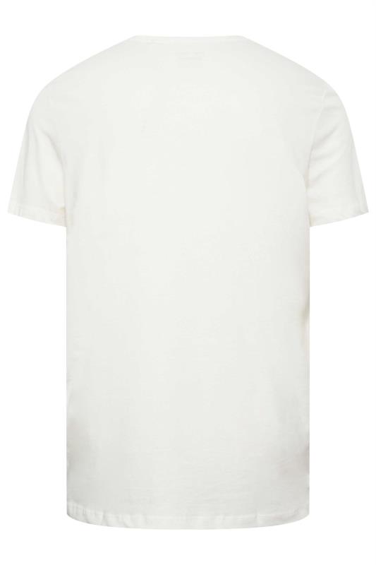 BLEND Big & Tall White 'Endless Summer' Graphic T-Shirt | BadRhino 3