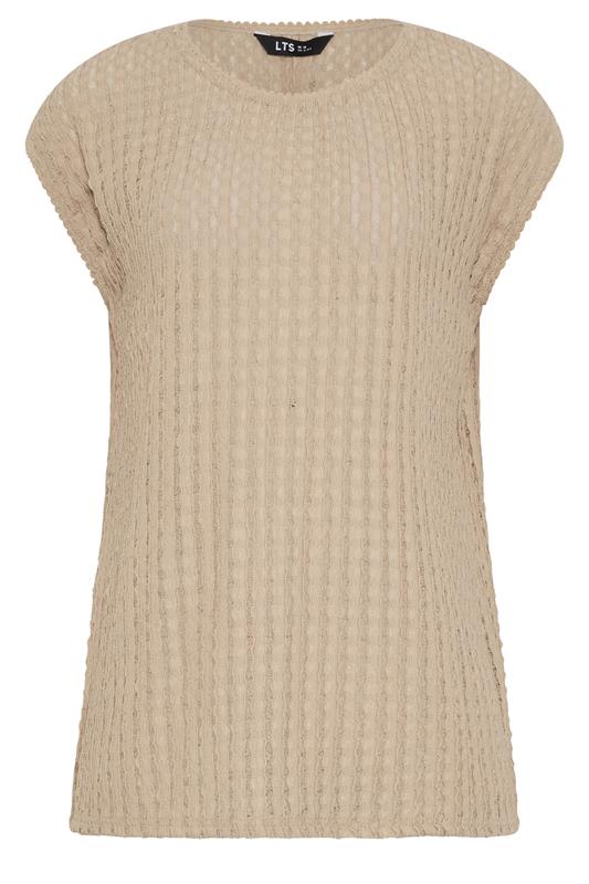 LTS Tall Women's Cream Textured Stripe Top | Long Tall Sally 5