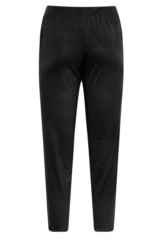 YOURS PETITE Curve Black Stretch Harem Trousers | Yours Clothing 5