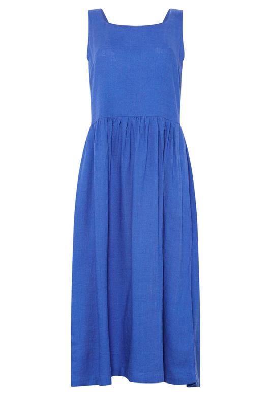 M&Co Blue Linen Midi Dress | M&Co 6