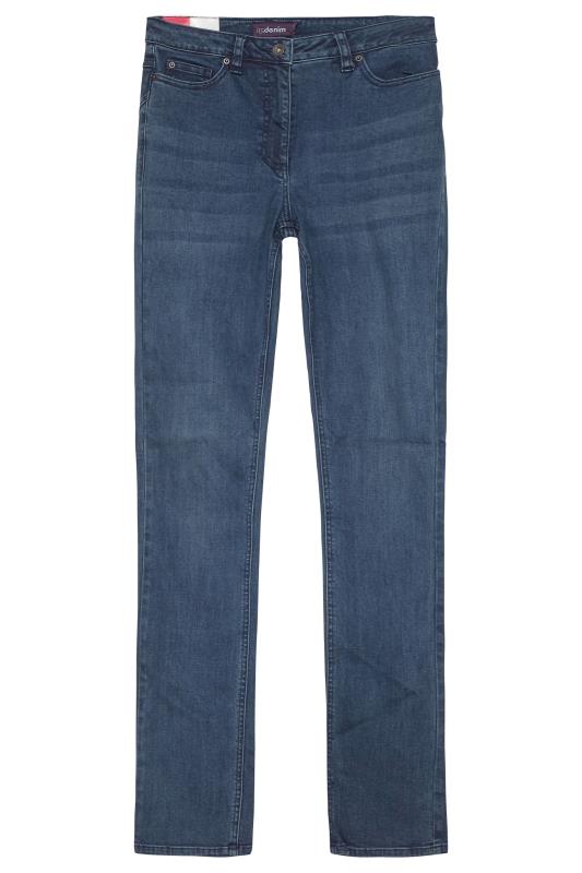 Indigo Blue Shaper Straight Cut Jeans | Long Tall Sally