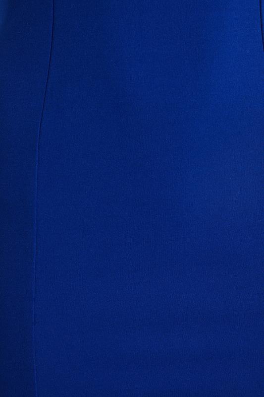 Petite Cobalt Blue Bandeau Midi Dress | PixieGirl  4