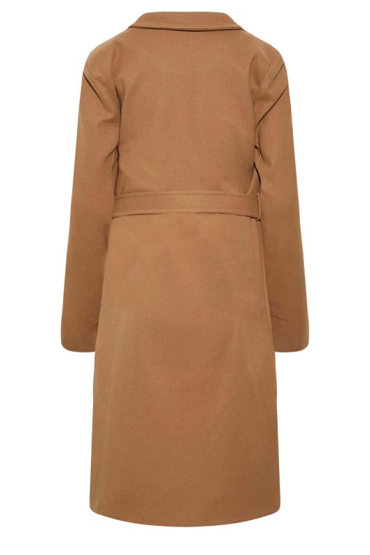 LTS Tall Tan Brown Wrap Coat 7