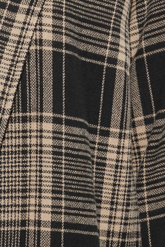 LIMITED COLLECTION Plus Size Curve Brown Check Long Duster Coat 5