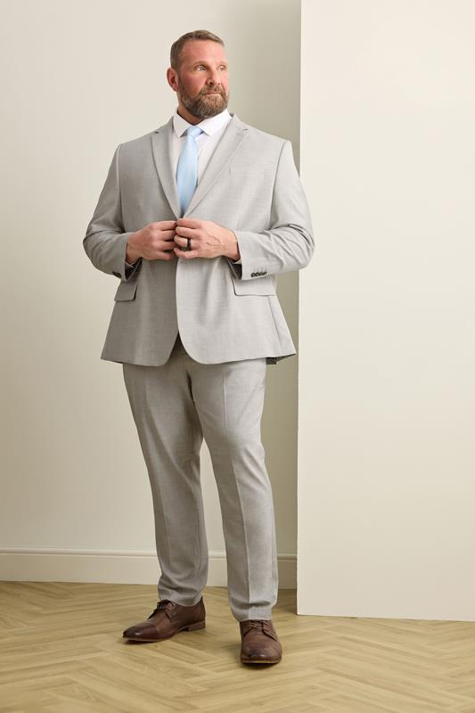  BadRhino Tailoring Big & Tall Veste de costume unie grise