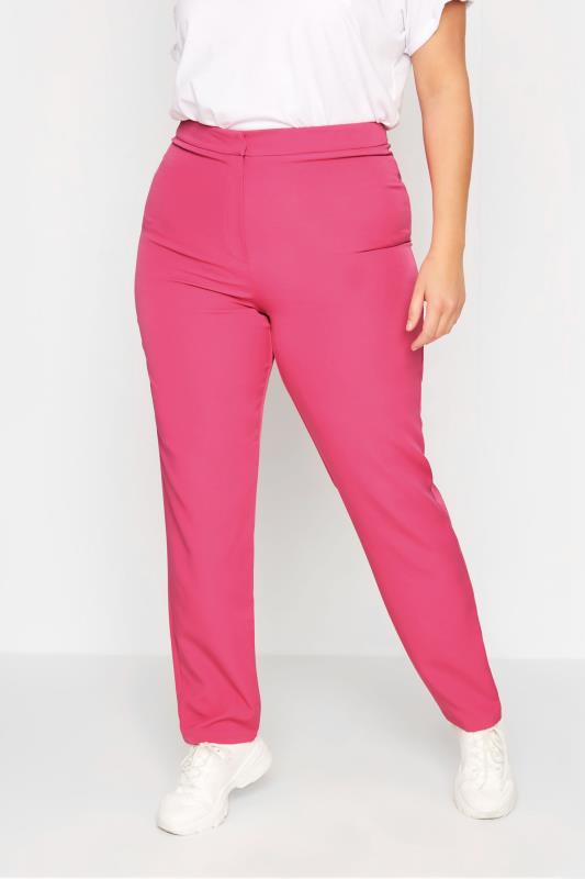  Grande Taille LTS Tall Pink Slim Leg Trousers