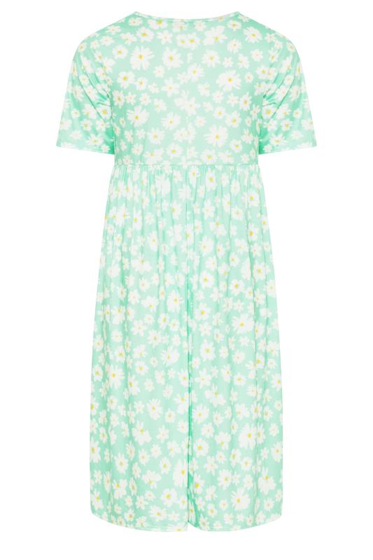 LIMITED COLLECTION Curve Mint Green Floral Smock Dress 6