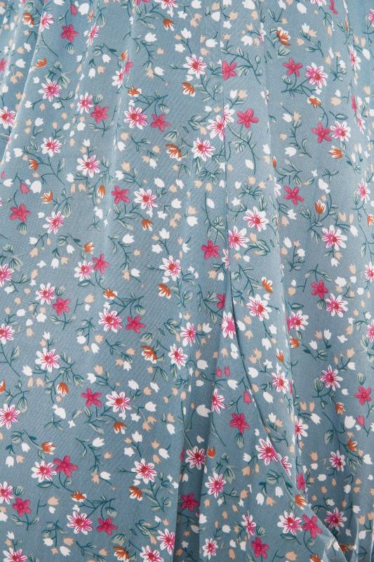 LTS Maternity Blue Floral Sleeveless Dress | Long Tall Sally 5
