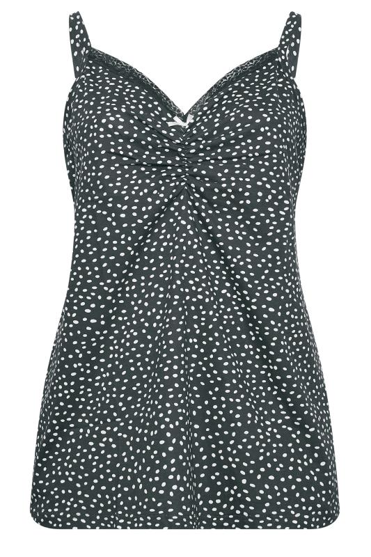 YOURS Curve Plus Size Navy Blue Spot Print Cami Pyjama Top | Yours Clothing  5