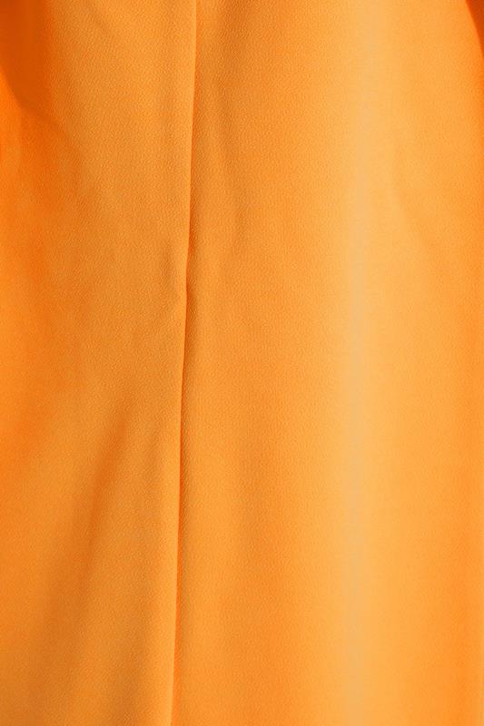 LIMITED COLLECTION Curve Plus Size Neon Orange Scuba Blazer | Yours Clothing  5