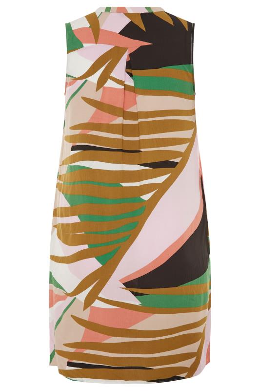 Curve Pink Abstract Midi Dress 7