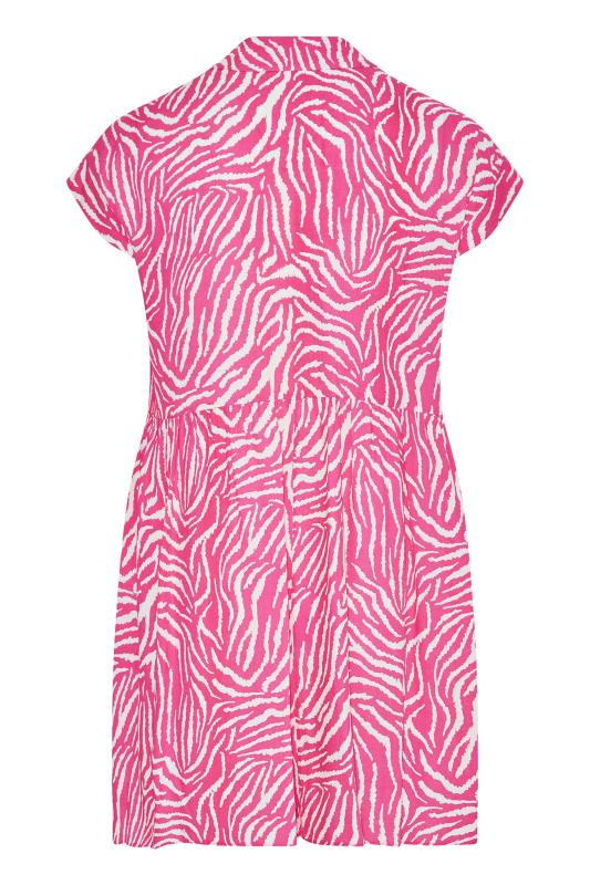 YOURS LONDON Plus Size Pink Animal Print Tunic Dress | Yours Clothing 6