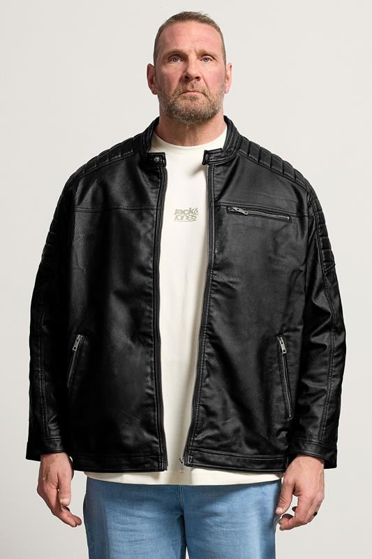 JACK & JONES Rocky-Jacke in Schwarz in großen Größen