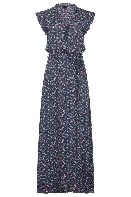 LTS Tall Navy Blue Floral Print Maxi Dress 6