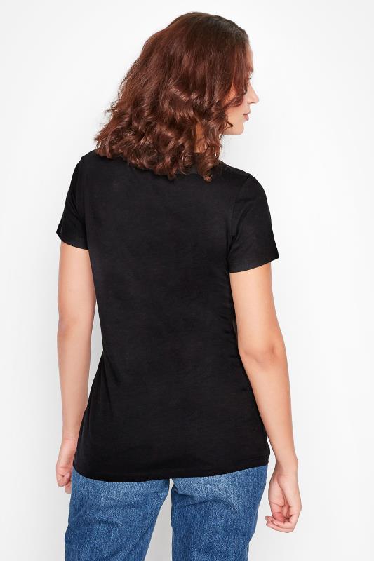 Tall Women's Black 'Fearless' Slogan T-Shirt | Long Tall Sally  3