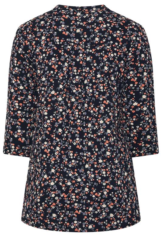 YOURS Plus Size Black Floral Shirt | Yours Clothing 6