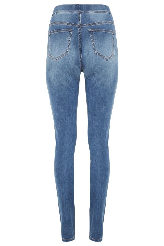 LTS MADE FOR GOOD Tall Washed Blue Denim Jeggings 5