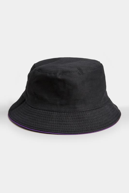 Purple Reversible Bucket Hat | Yours Clothing  4