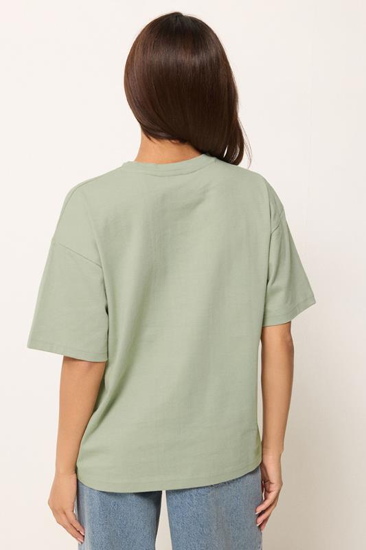 PixieGirl Petite Women's Sage Green Paisley Cotton T-Shirt | PixieGirl 2