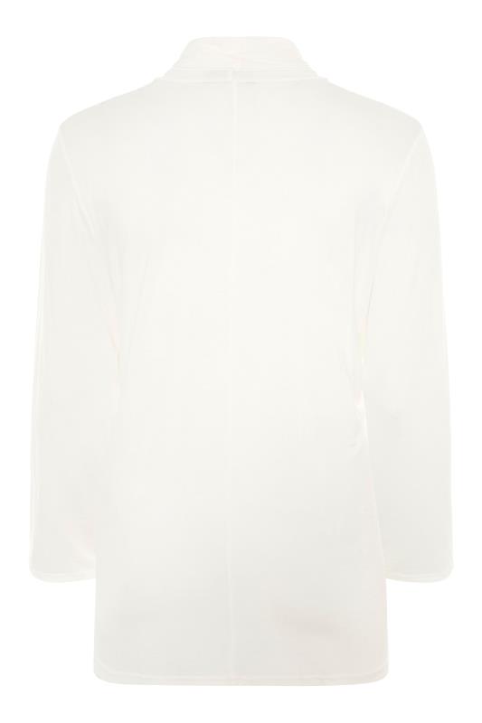 LIMITED COLLECTION Plus Size White Turtle Neck Top | Yours Clothing 8