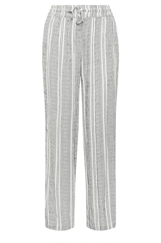 M&Co White Stripe Wide Leg Trousers | M&Co 5