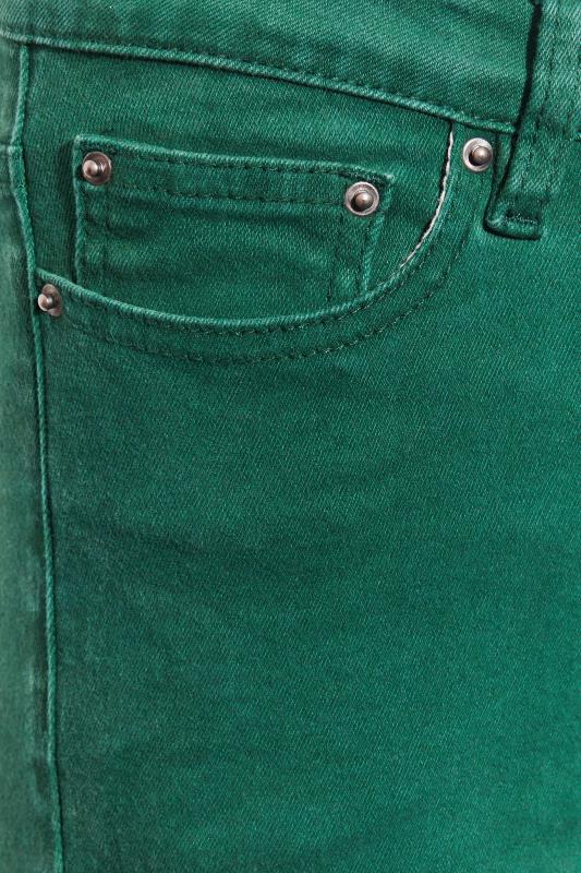 Petite Dark Green Skinny AVA Jeans | PixieGirl 3