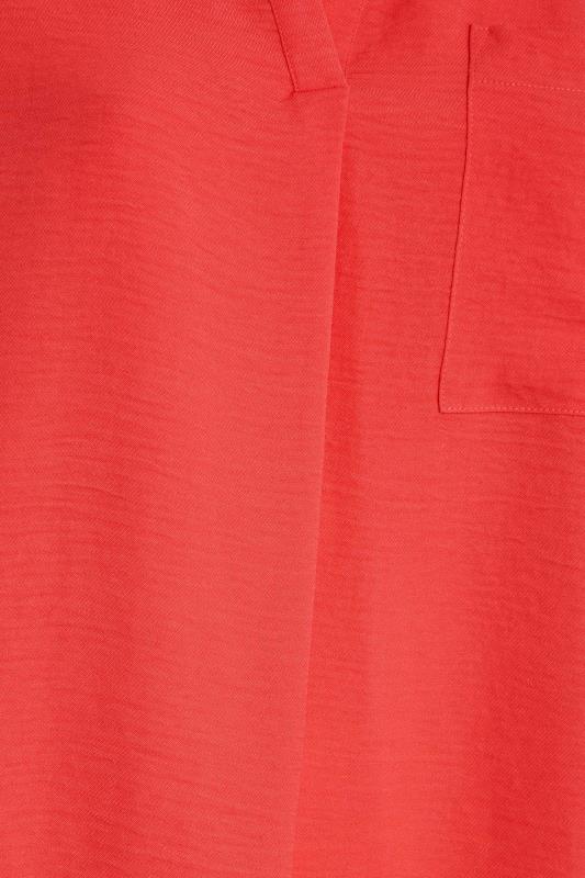 LIMITED COLLECTION Curve Red Rugby Throw On Shirt_Z.jpg
