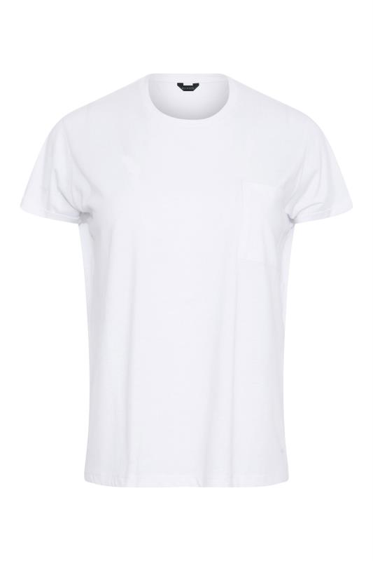 Petite White Short Sleeve Pocket T-Shirt | PixieGirl  6