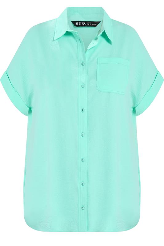 YOURS Plus Size Blue Grown On Sleeve Shirt | Yours Clothing 5