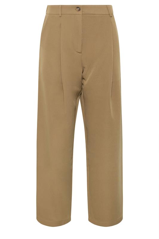 PixieGirl Petite Women's Light Brown Wide Leg Trousers | PixieGirl 5