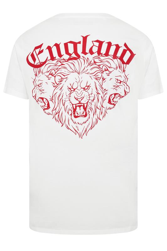 BadRhino Big & Tall White England T-Shirt | BadRhino 7