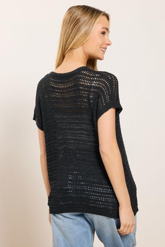 M&Co Black Short Sleeve Cardigan | M&Co 2