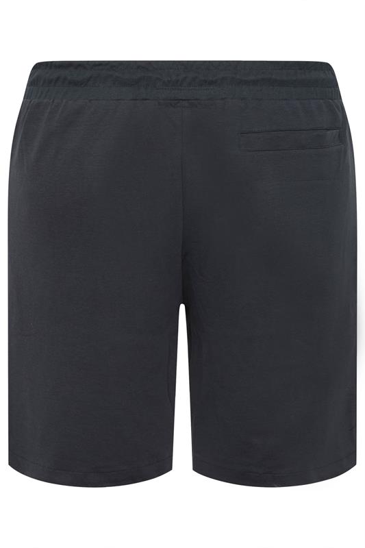 KAM Big & Tall Navy Blue Interlock Shorts | BadRhino 4