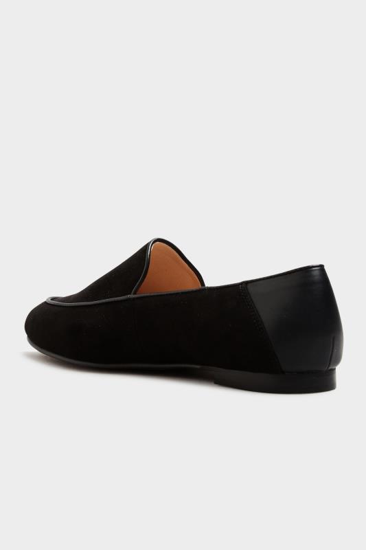 LTS Black Suede Loafers In Standard Fit | Long Tall Sally  3