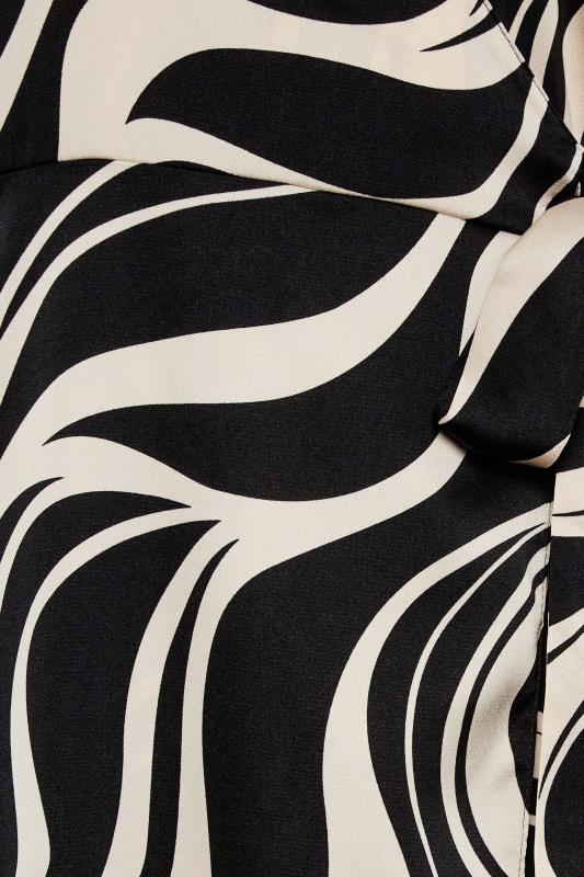 M&Co Black Swirl Print Midi Wrap Dress | M&Co 5
