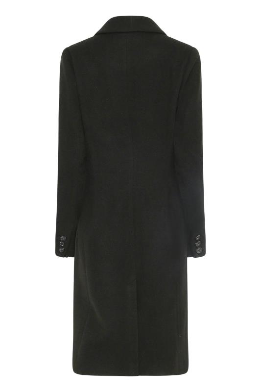 LTS Tall Black Midi Formal Coat 7