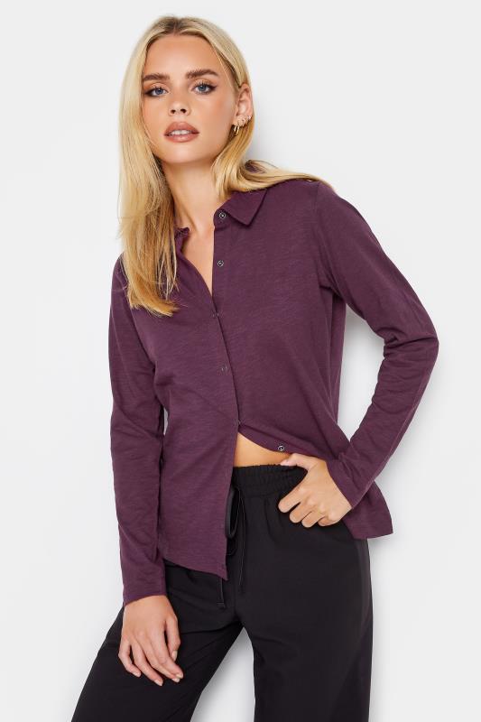 Petite  PixieGirl Dark Purple Long Sleeve Shirt