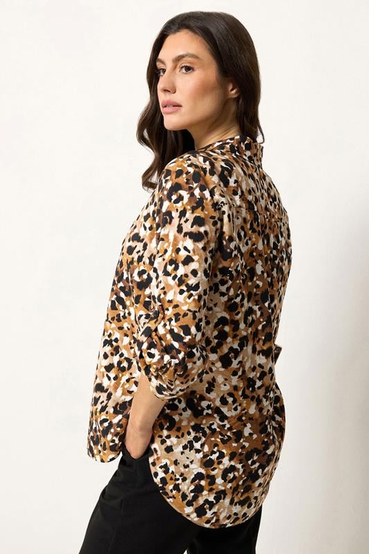 M&Co Brown Animal Print Shirt | M&Co 2