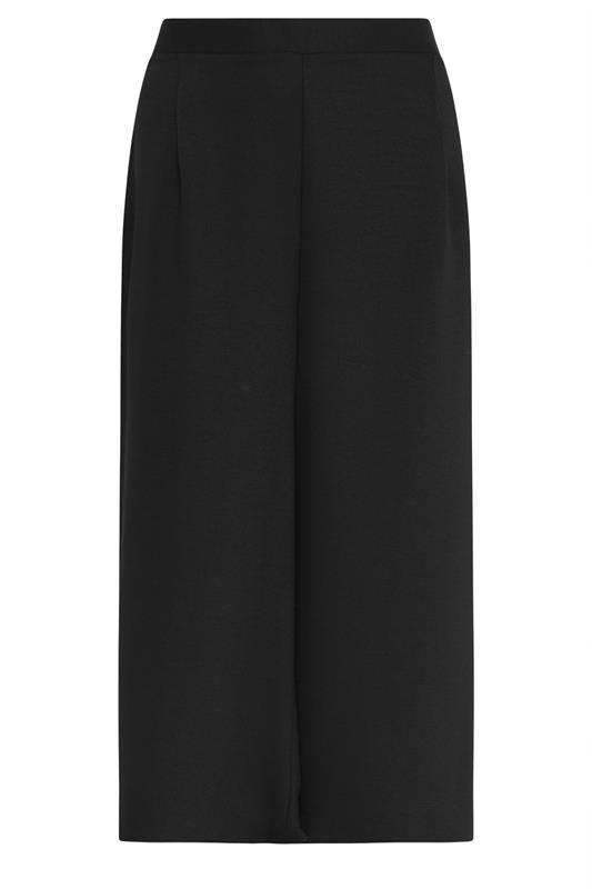 M&Co Black Wide Leg Cropped Trousers  5