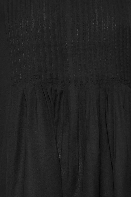 LTS Tall Women's Black Pleated Long Sleeve Pintuck Top | Long Tall Sally 5
