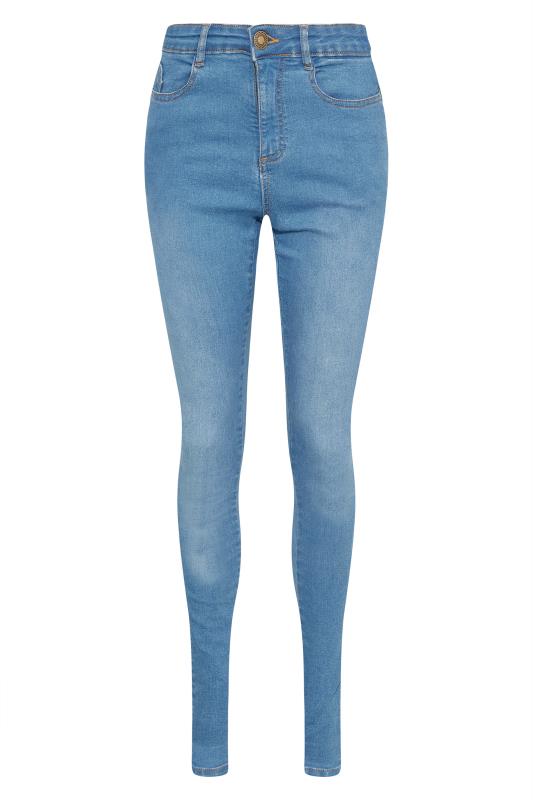 LTS Tall Blue Light Wash AVA Skinny Jeans 5