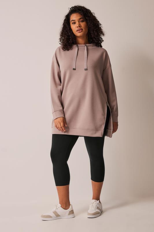 EVANS Plus Size Dusty Pink Sweatshirt | Evans 2