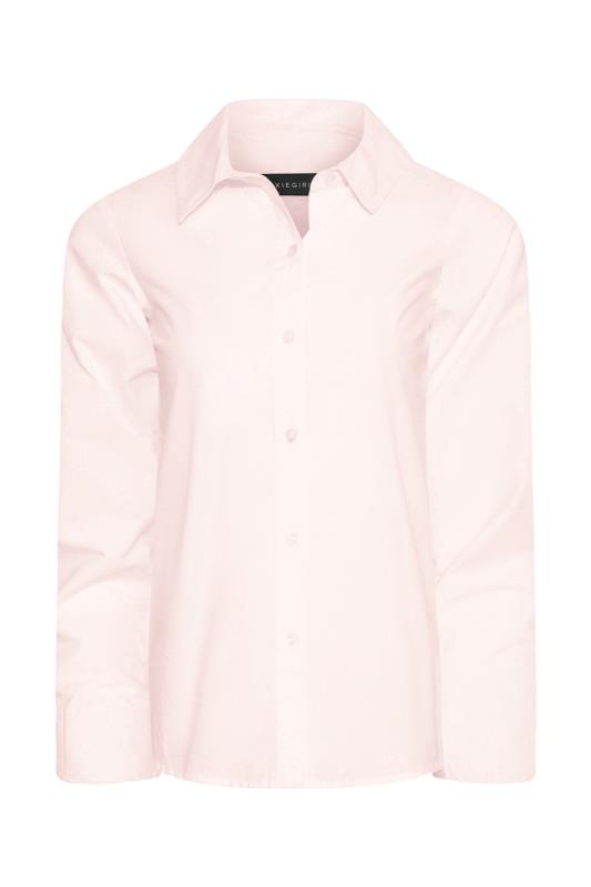 Petite Blush Pink Fitted Cotton Shirt | PixieGirl 6