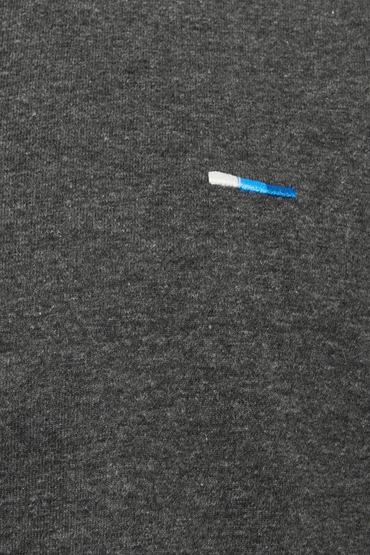 BadRhino Big & Tall Charcoal Grey Extra Long Long Sleeve T-Shirt | BadRhino 3