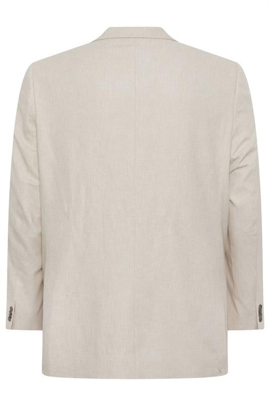 BadRhino Tailoring Big & Tall Oatmeal Brown Linen Suit Jacket | BadRhino 9