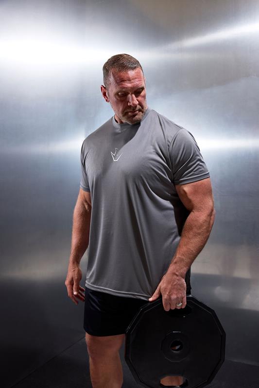  IronRhino Camiseta de rendimiento gris Big & Tall