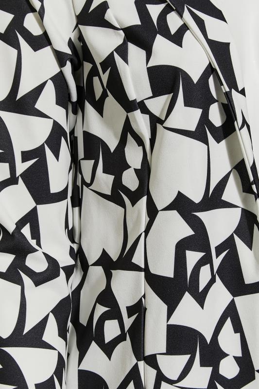 LIMITED COLLECTION Plus Size Black & White Geometric Print Blazer | Yours Clothing  5