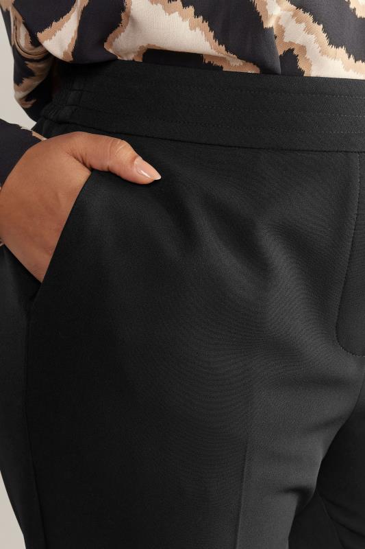 EVANS Plus Size Black Tapered Trouser | Evans 4