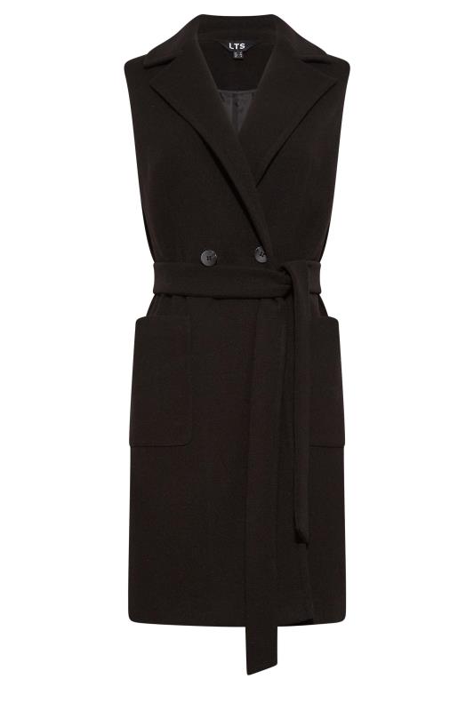LTS Tall Women's Black Sleeveless Double Breasted Jacket | Long Tall Sally 6