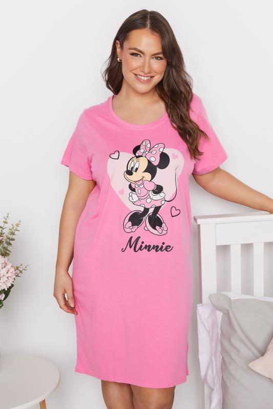 DISNEY Curve Pink Minnie Mouse Heart Nightdress 3